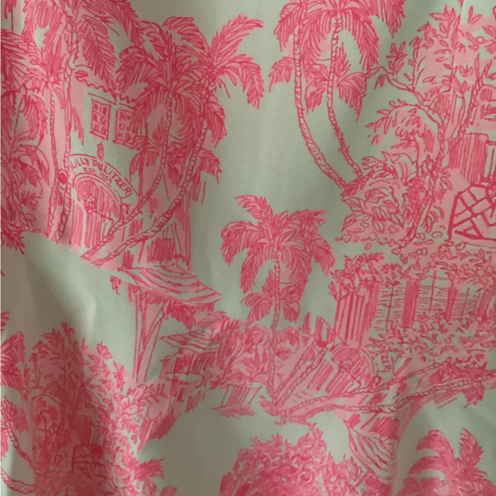NWT Lilly Pulitzer Ariana one shoulder ruffle romper in Roxie Pink NWT - Picture 7 of 13